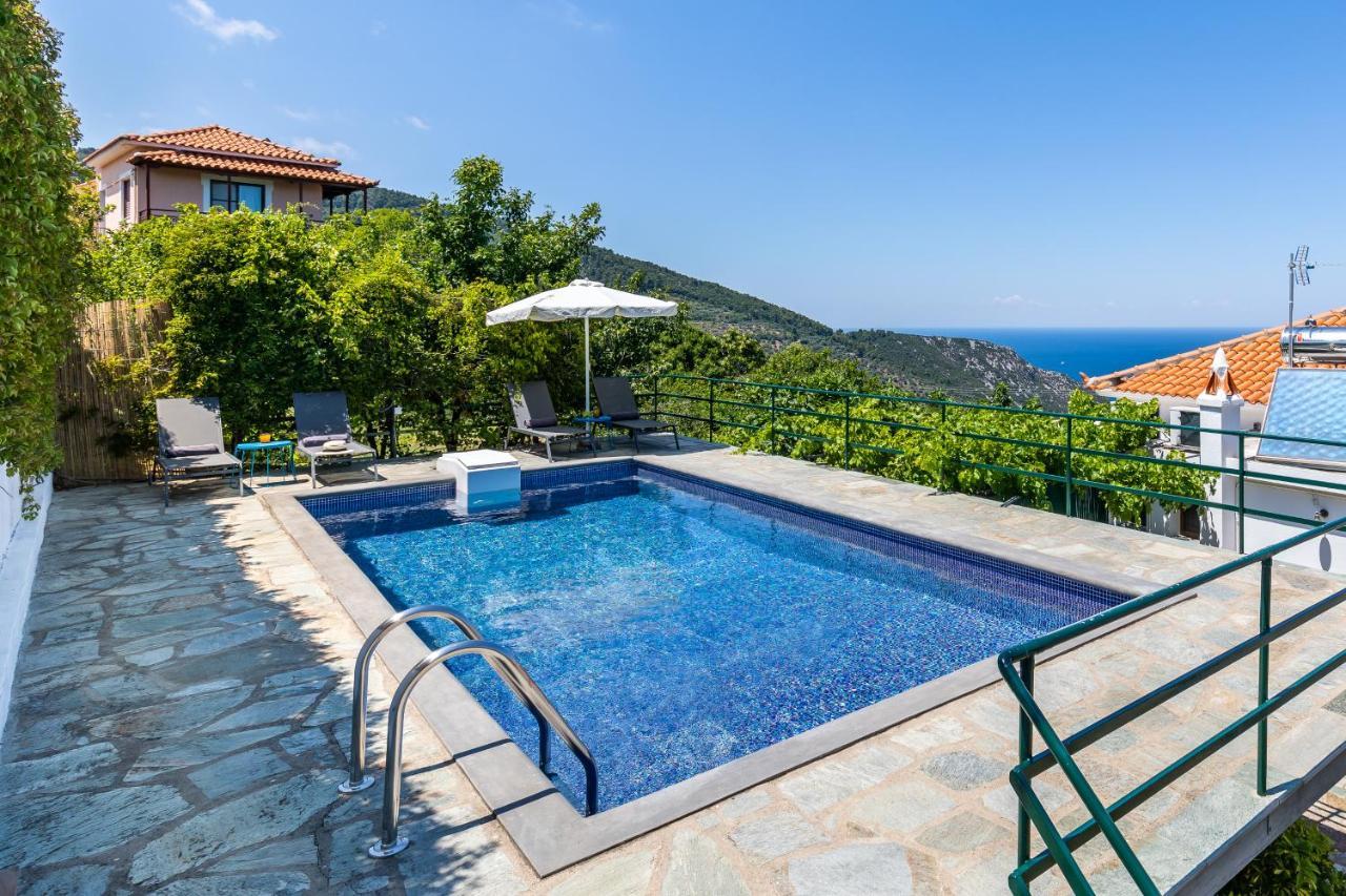 Villa Margini, Aegean Views , Pool Villa, Skopelos Dış mekan fotoğraf
